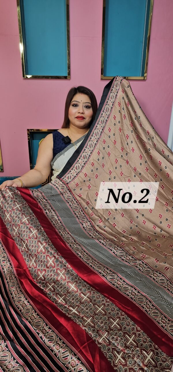 AJRAKH SATIN CRAPE (NO.2)