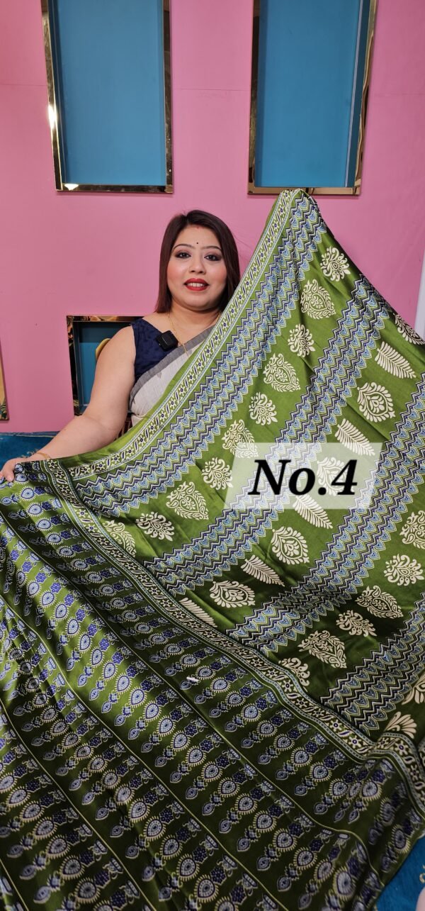 AJRAKH SATIN CRAPE (NO.4)