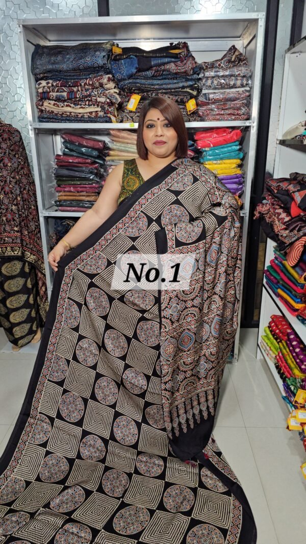 PURE MODAL SILK AJRAK {VALENTINE'S SPECIAL} (NO.1)