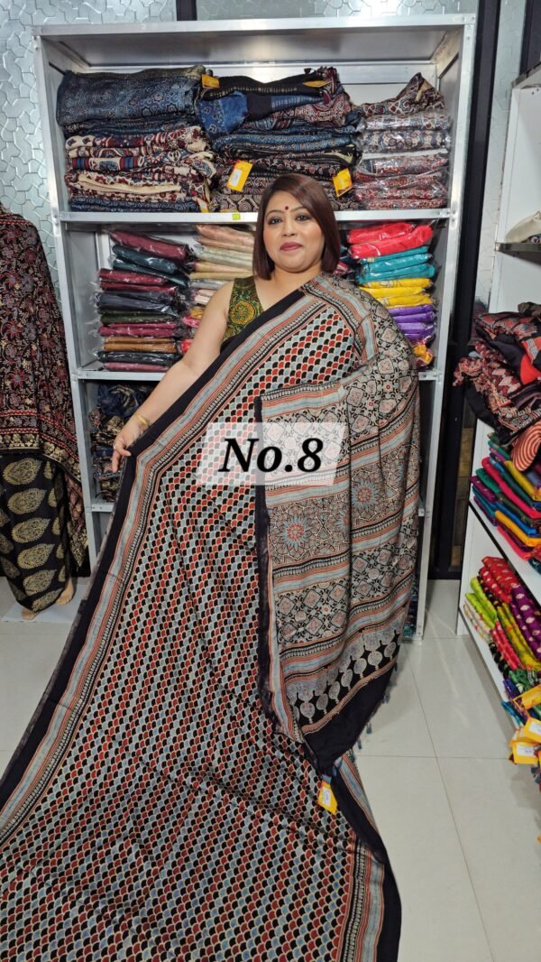 PURE MODAL SILK AJRAK {VALENTINE'S SPECIAL} (NO.8)