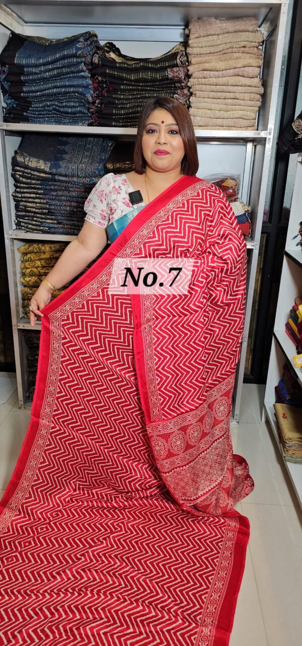 SEMI MODAL SCREEN PRINT SAREE  (NO-7)