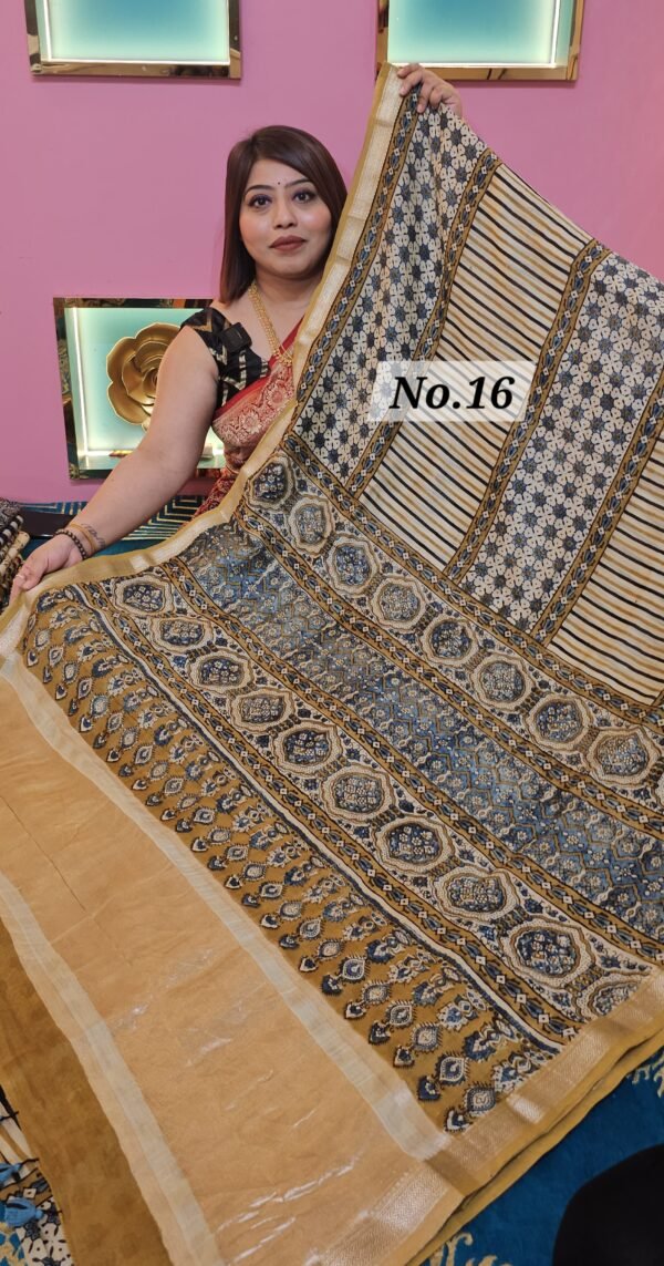 AJRAKH PURE CHANDERI {DESIGN-1} (NO-16)