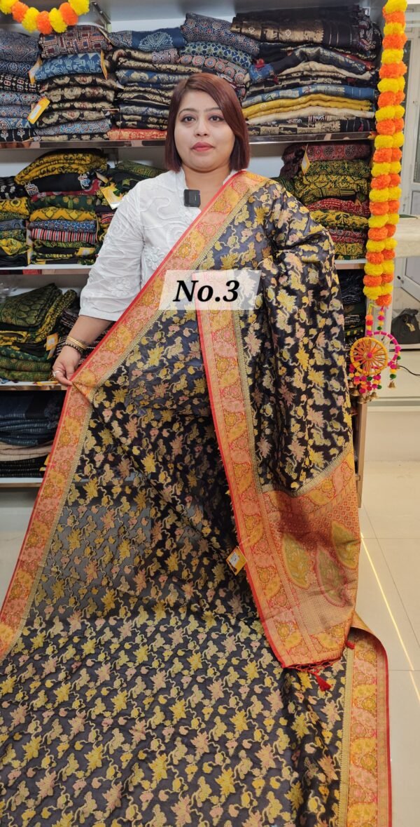 SALE-ORGANZA PASHMINA SAREE (NO.3)