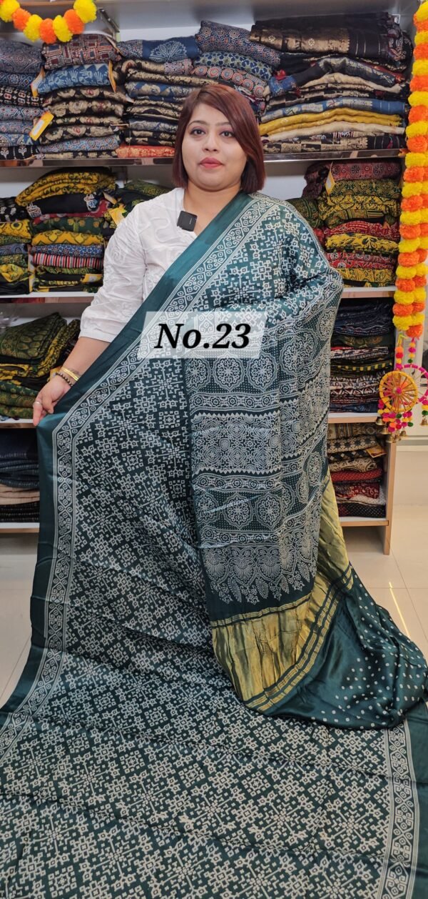 SALE- MODAL SCREEN LGADI PATT SAREE (NO.23)