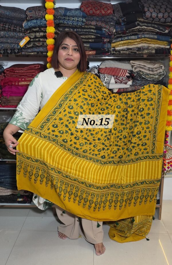 AJRAK MODAL SILK DUPATTA (NO.15)