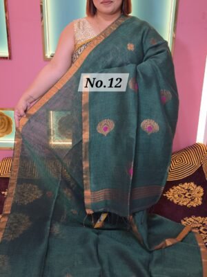 ORGANIC LINEN SAREE (NO.12)