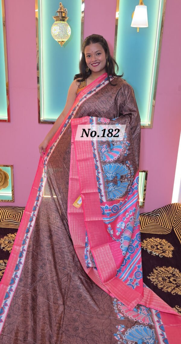 GEORGET CREPE SILK SAREE (NO.182)