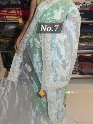 TISSUE ORGANZA SAREE (NO.7)