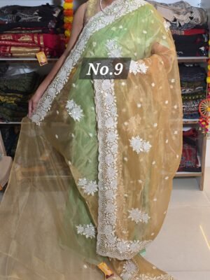 TISSUE ORGANZA SAREE (NO.9)