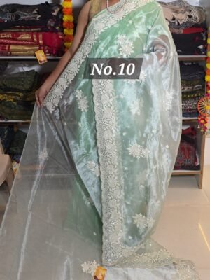 TISSUE ORGANZA SAREE (NO.10)