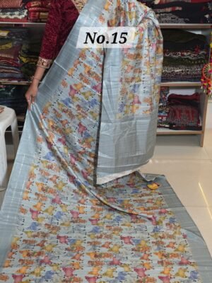 KALAMKARI SATIN CREPE (NO.15)