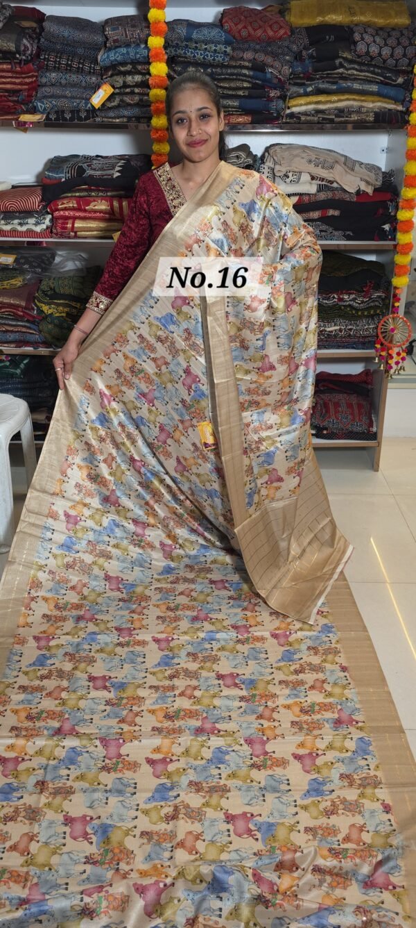 KALAMKARI SATIN CREPE (NO.16)
