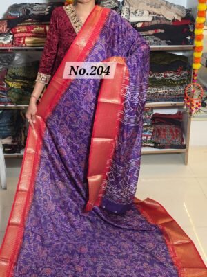 CREPE SILK SAREE (NO.204)