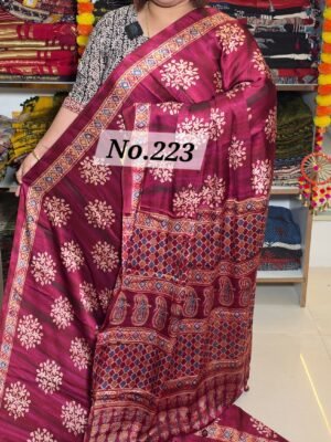CREPE SILK SAREE (NO.223)