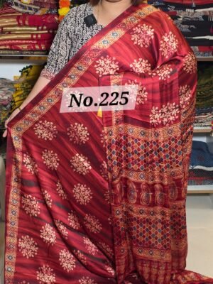 CREPE SILK SAREE (NO.225)