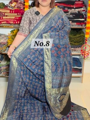DOLA AJRAKH MODAL SAREE (NO.8)