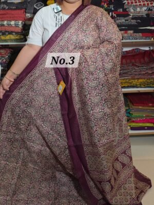 SEMI GHICHA SAREE  (NO.3)