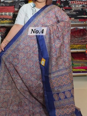 SEMI GHICHA SAREE  (NO.4)