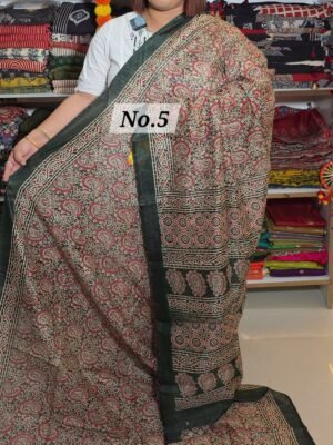 SEMI GHICHA SAREE  (NO.5)