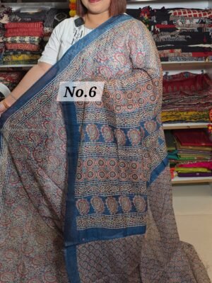 SEMI GHICHA SAREE  (NO.6)