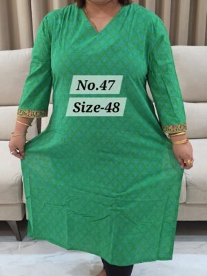 READY KURTI COTTON {SIZE-48} (NO.47)