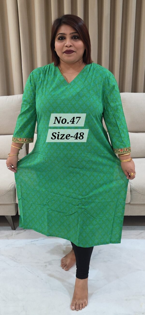 READY KURTI COTTON {SIZE-48} (NO.47)