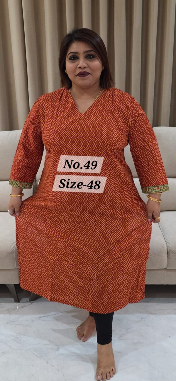READY KURTI COTTON {SIZE-48} (NO.49)