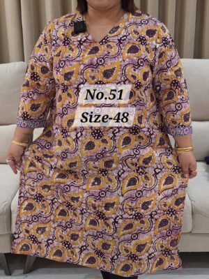 READY KURTI COTTON {SIZE-48} (NO.51)