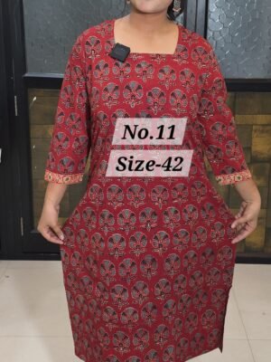 READY KURTI COTTON {SIZE-42} (NO.11)
