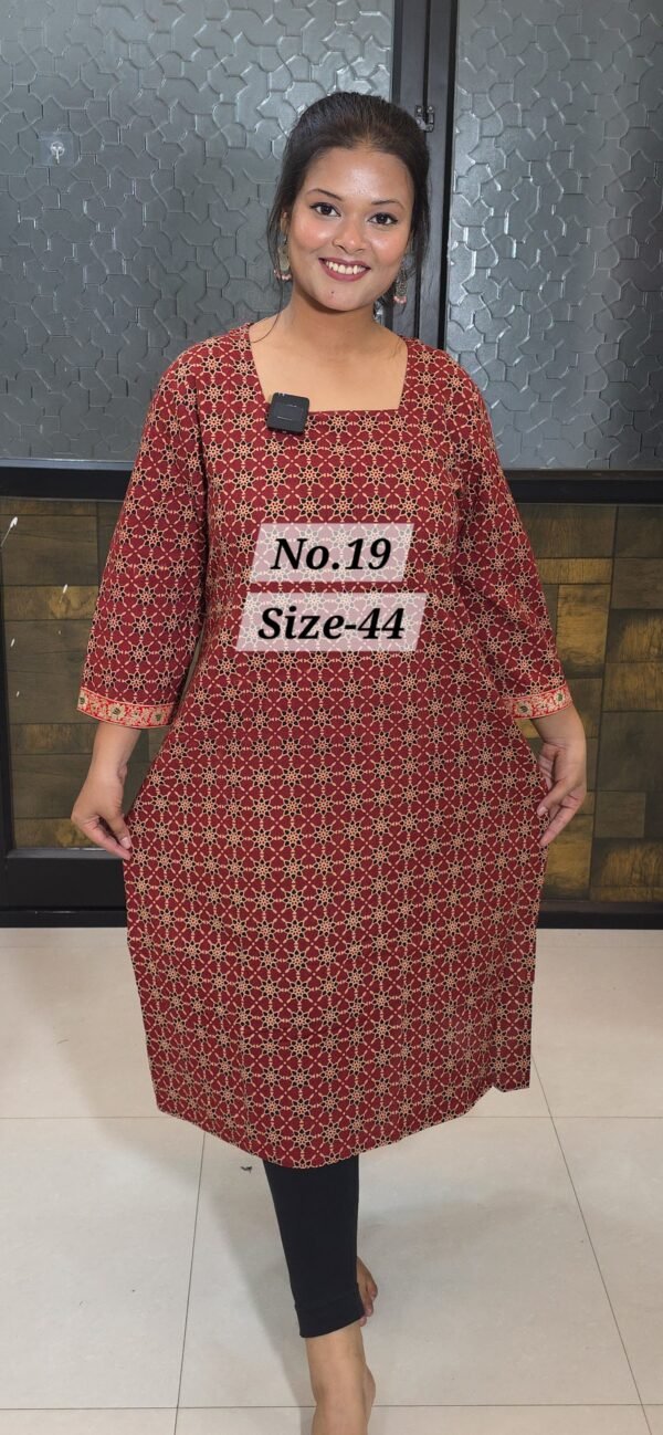 READY KURTI COTTON {SIZE-44} (NO.19)