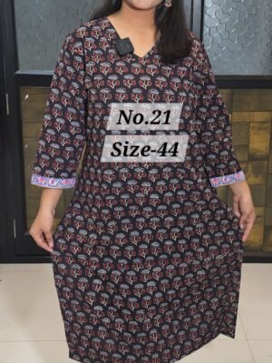 READY KURTI COTTON {SIZE-44} (NO.21)