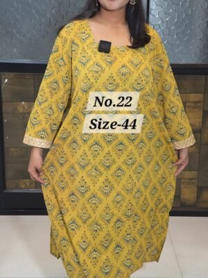 READY KURTI COTTON {SIZE-44} (NO.22)