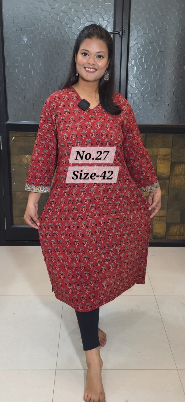 READY KURTI COTTON {SIZE-42} (NO.27)