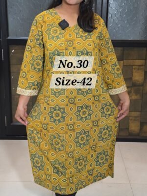 READY KURTI COTTON {SIZE-42} (NO.30)