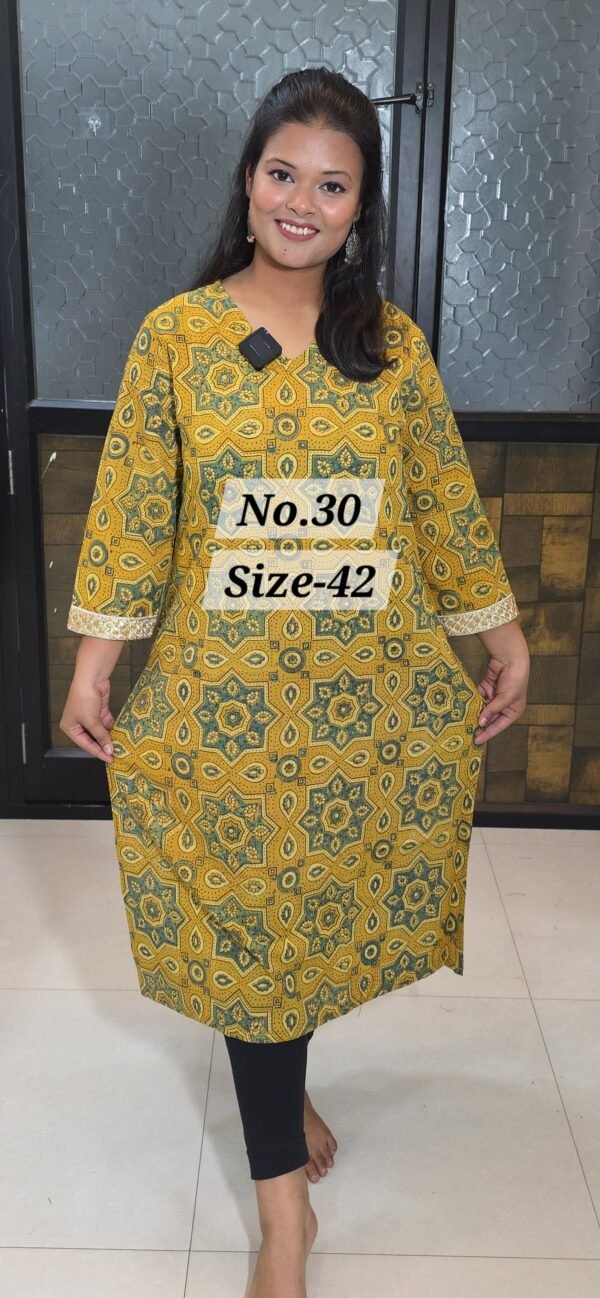 READY KURTI COTTON {SIZE-42} (NO.30)
