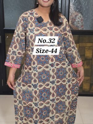 READY KURTI COTTON {SIZE-44} (NO.32)