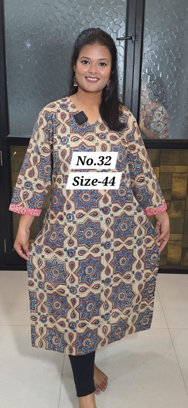 READY KURTI COTTON {SIZE-44} (NO.32)