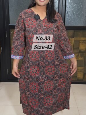 READY KURTI COTTON {SIZE-42} (NO.33)