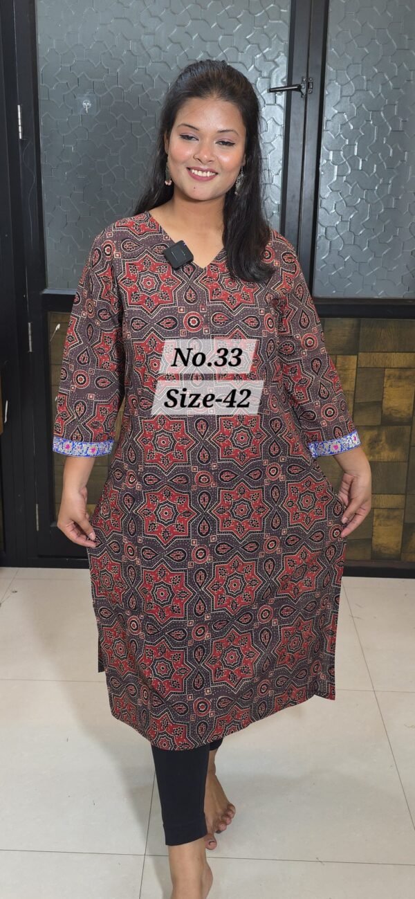 READY KURTI COTTON {SIZE-42} (NO.33)