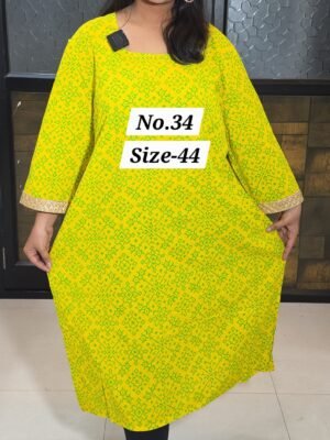 READY KURTI COTTON {SIZE-44} (NO.34)