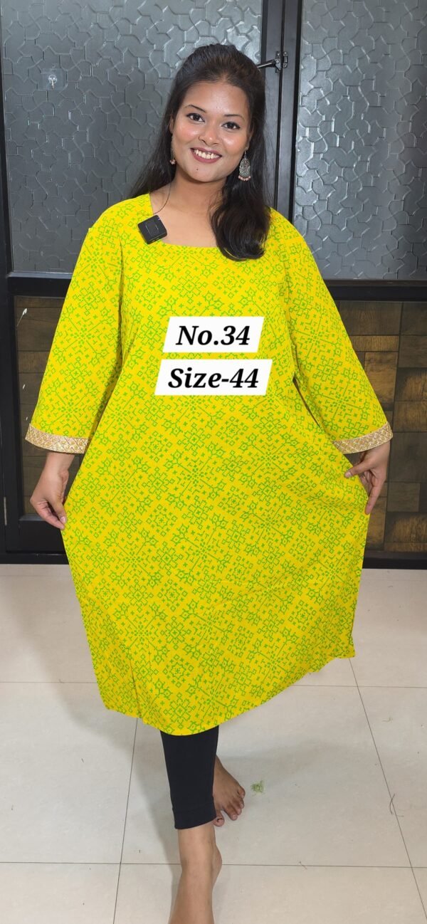 READY KURTI COTTON {SIZE-44} (NO.34)