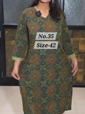 READY KURTI COTTON {SIZE-42} (NO.35)