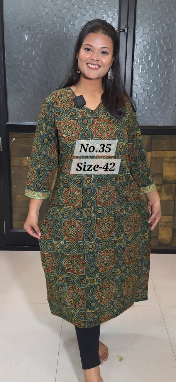READY KURTI COTTON {SIZE-42} (NO.35)