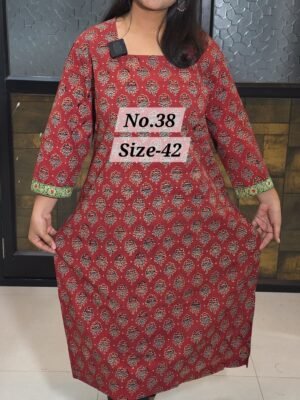 READY KURTI COTTON {SIZE-42} (NO.38)