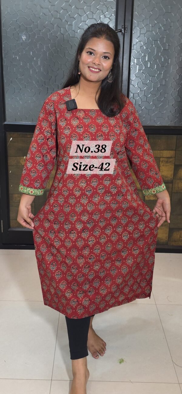 READY KURTI COTTON {SIZE-42} (NO.38)