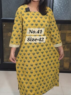 READY KURTI COTTON {SIZE-42} (NO.41)