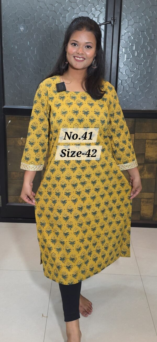 READY KURTI COTTON {SIZE-42} (NO.41)