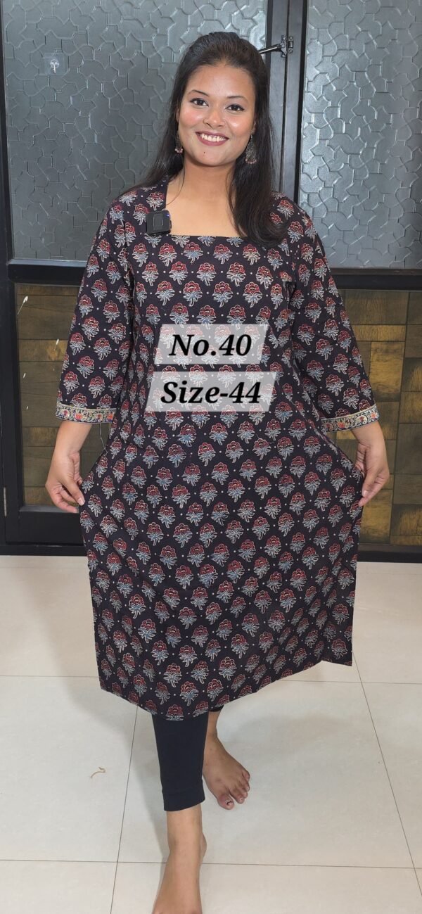 READY KURTI COTTON {SIZE-44} (NO.40)