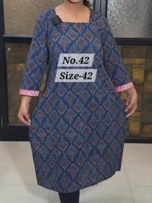 READY KURTI COTTON {SIZE-42} (NO.42)