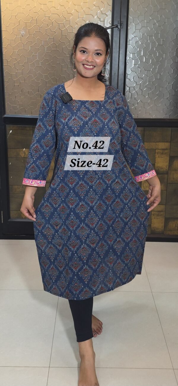 READY KURTI COTTON {SIZE-42} (NO.42)